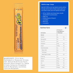 Sqwincher Zero Qwik Stik Orange stick dissolves quickly for fast hydration