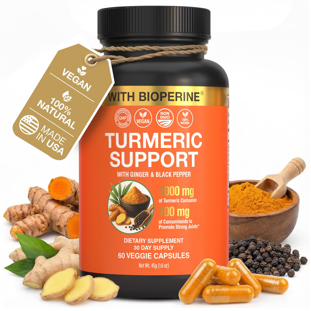 SS Sleeve Stars turmeric curcumin bottle highlights potent recovery-focused formula