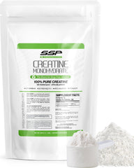 SSP Creatine Monohydrate unflavored powder for clean training support