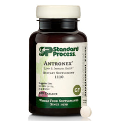 Standard Process Antronex bottle cap shown for daily liver health use