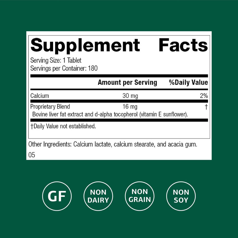 Standard Process Antronex tablets close-up highlighting daily liver wellness
