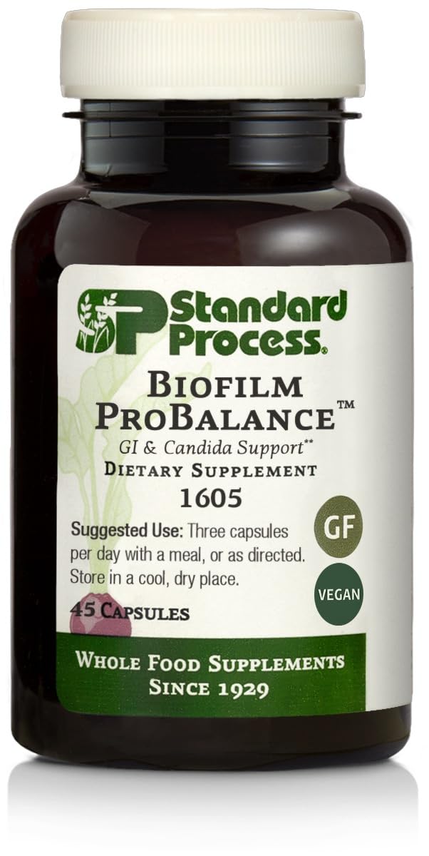 Standard Process Biofilm ProBalance bottle promotes digestive wellness.