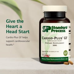 Cardio-Plus GF bottle back label with nutrient details.