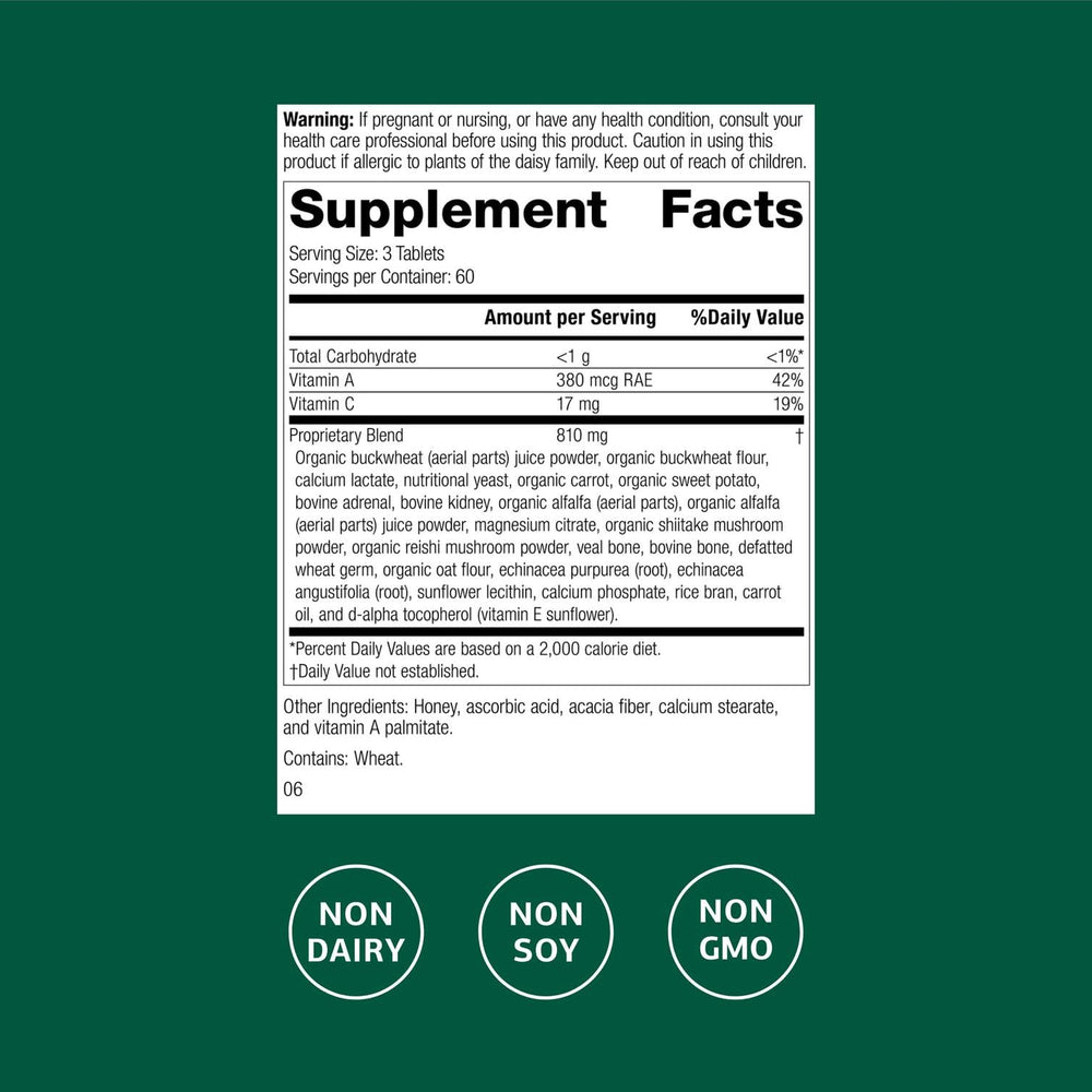 Cataplex A-C-P tablets being dispensed for daily cell support