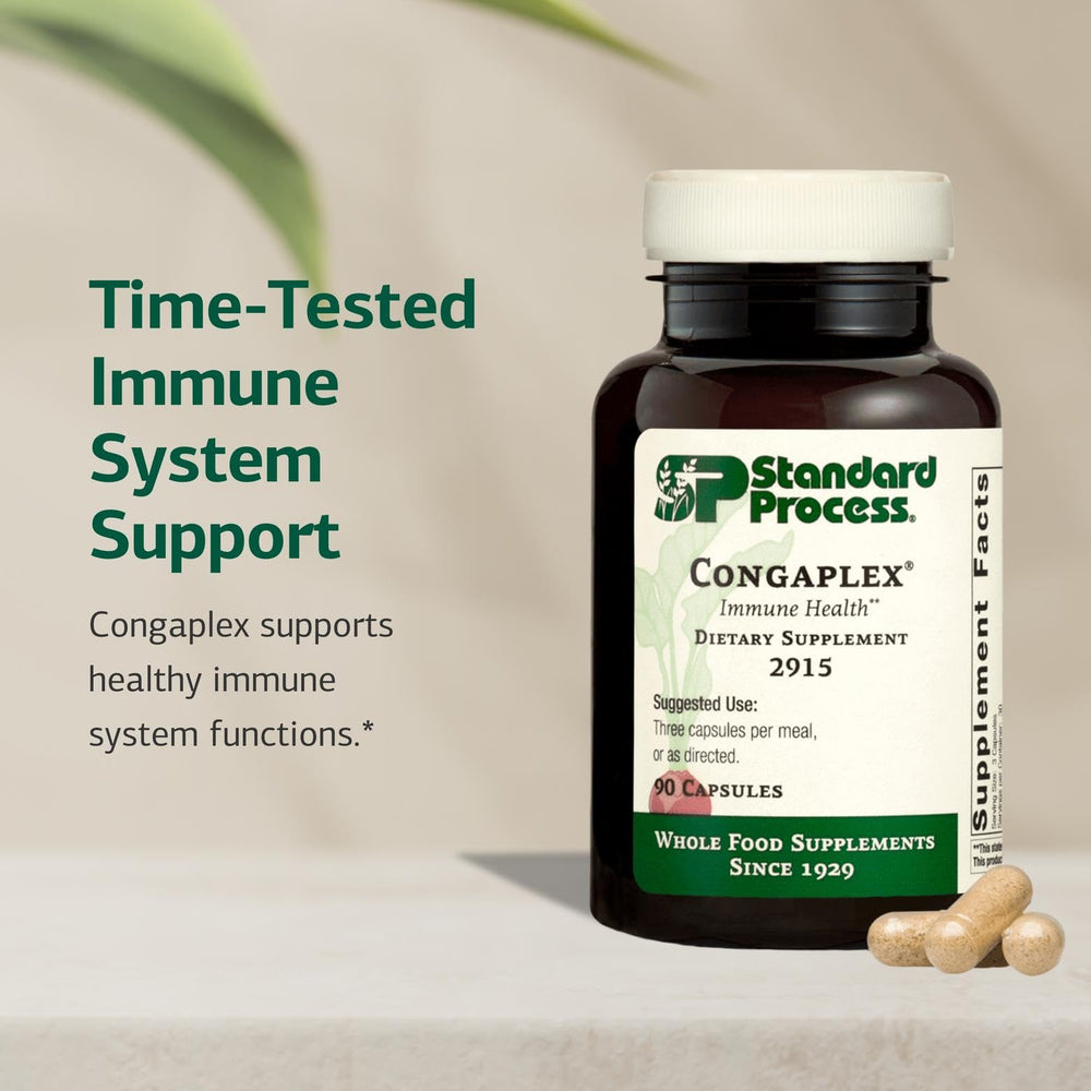 Congaplex Thymex and A-C ingredients label detail for thymus support