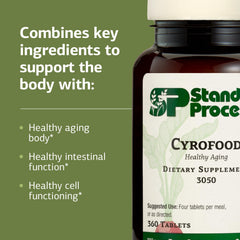 Standard Process Cyrofood reishi and shiitake powder close-up indicating premium mushrooms.