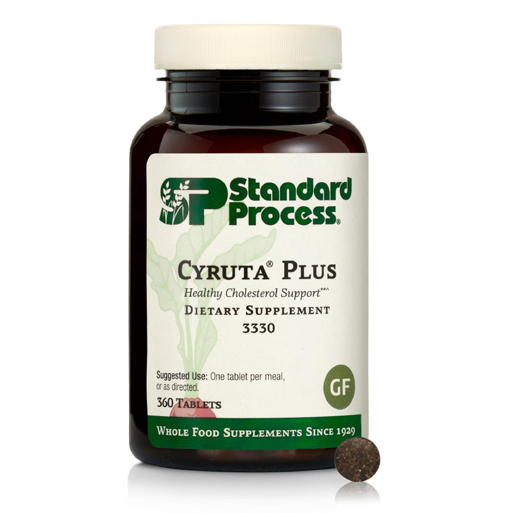 Standard Process Cyruta Plus bottle front view highlighting capillary and circulation support