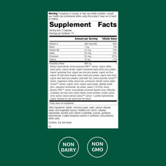 Standard Process Diaplex bottle label close-up highlighting chromium and vitamin A