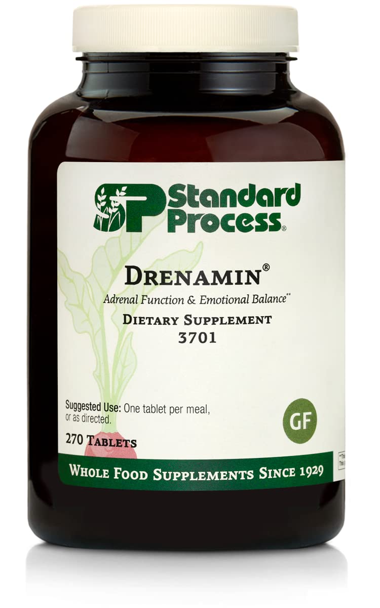 Standard Process Drenamin adrenal support bottle for daily energy potential