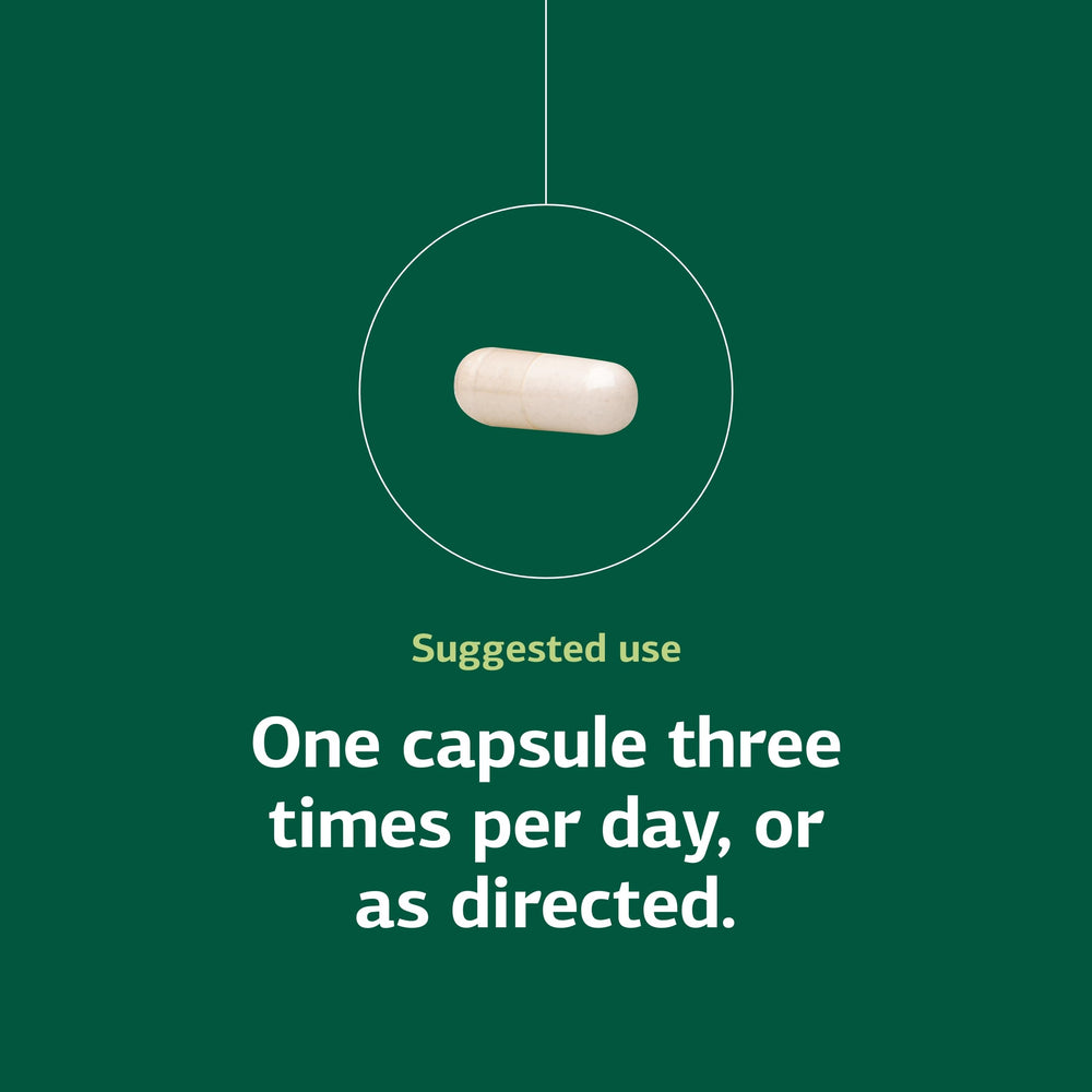 Standard Process Glucosamine Synergy dosage guide notes three capsules daily for daily use.