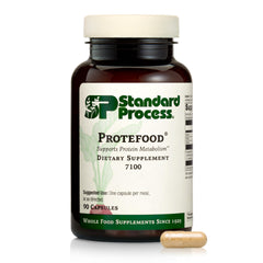 Protefood bottle front showing whole-food protein support for daily metabolism