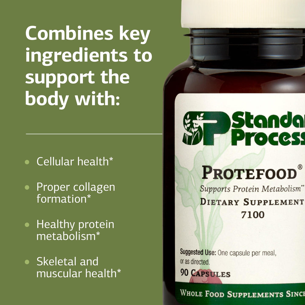 Protefood calcium-rich capsules image suggesting skeletal and muscular health support