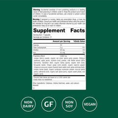 SP Cleanse bottle side view with capsules and label details for digestive support