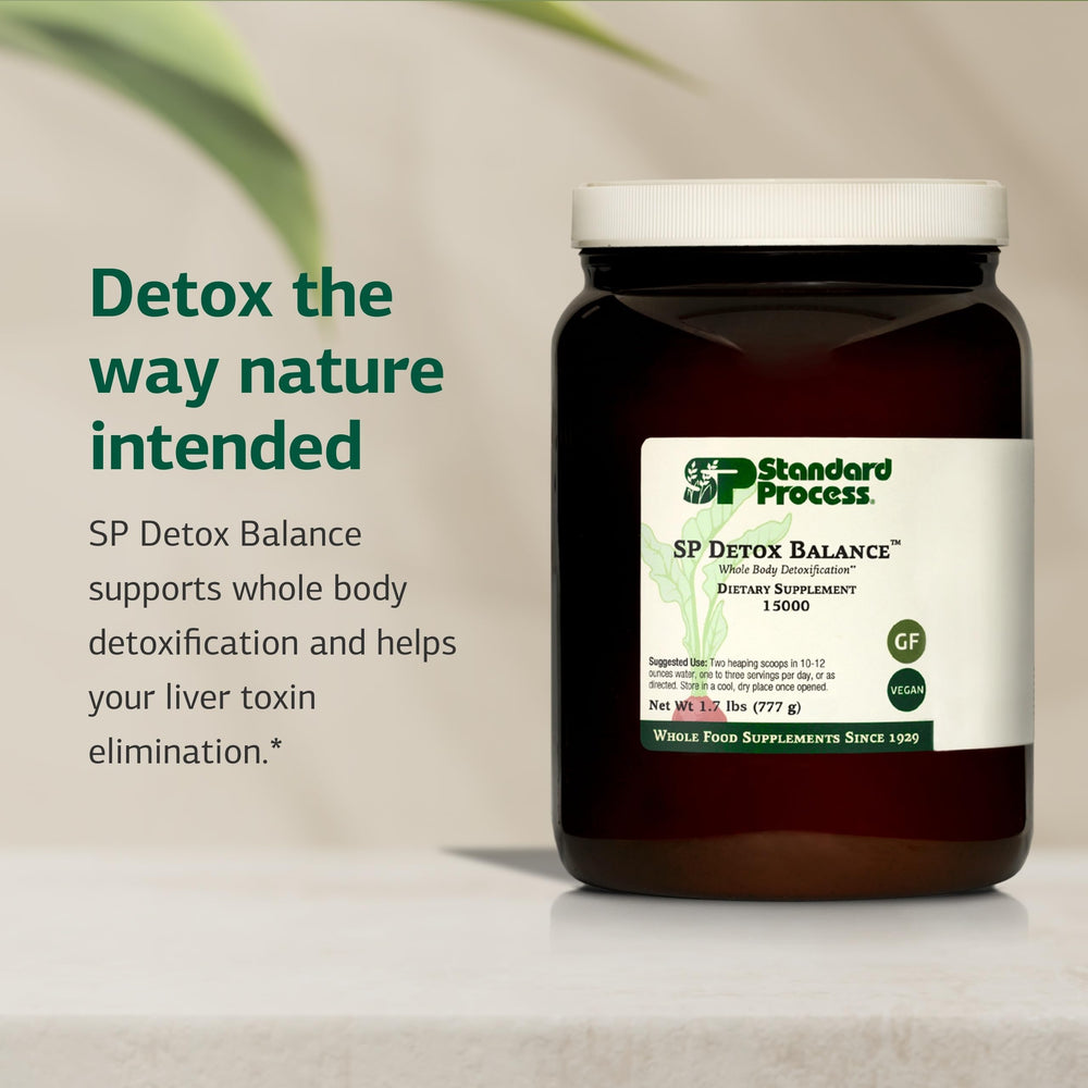 Standard Process SP Detox Balance measuring-scoop, precise portions for consistent detox shake.