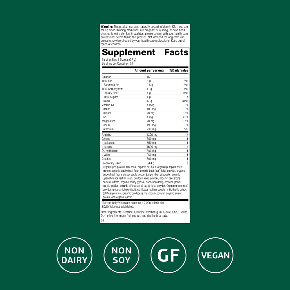 Standard Process SP Detox Balance powder-dispense, pea protein blend for daily nourishment.