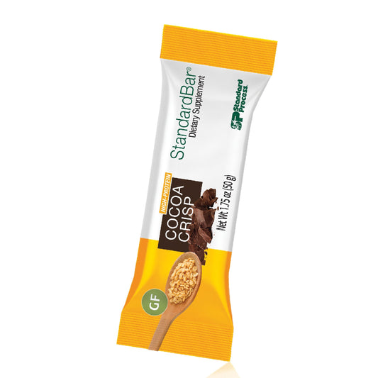 Standard Process StandardBar Cocoa Crisp pack, portable energy snack for active days.