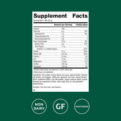 Standard Process StandardBar Soy Almond Crunch ingredients panel showing soy and almonds for daily nutrients.