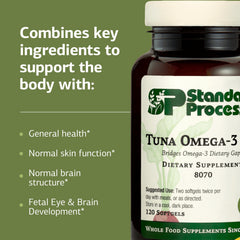 Tuna omega-3 oil taken with meals to support daily nutrition