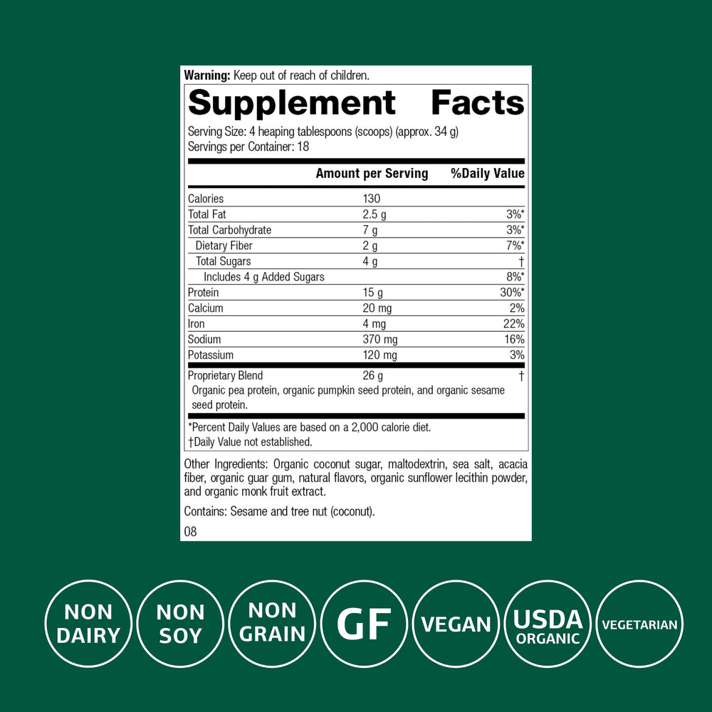 Standard Process Veg-E Complete Pro vanilla pour demonstrates post-workout protein option.