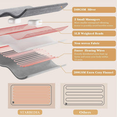 STARBEDIA pad features four massage modes for targeted relaxation.