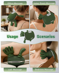StarEEl Siaasoo massager used handheld or strap-on for flexible relief.