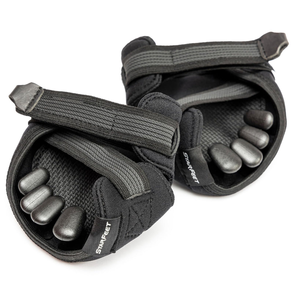 StarFeet foot-balance demonstration promoting improved posture and recovery potential