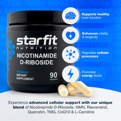STARFIT NAD+ booster demonstrates energy and focus during work or study.