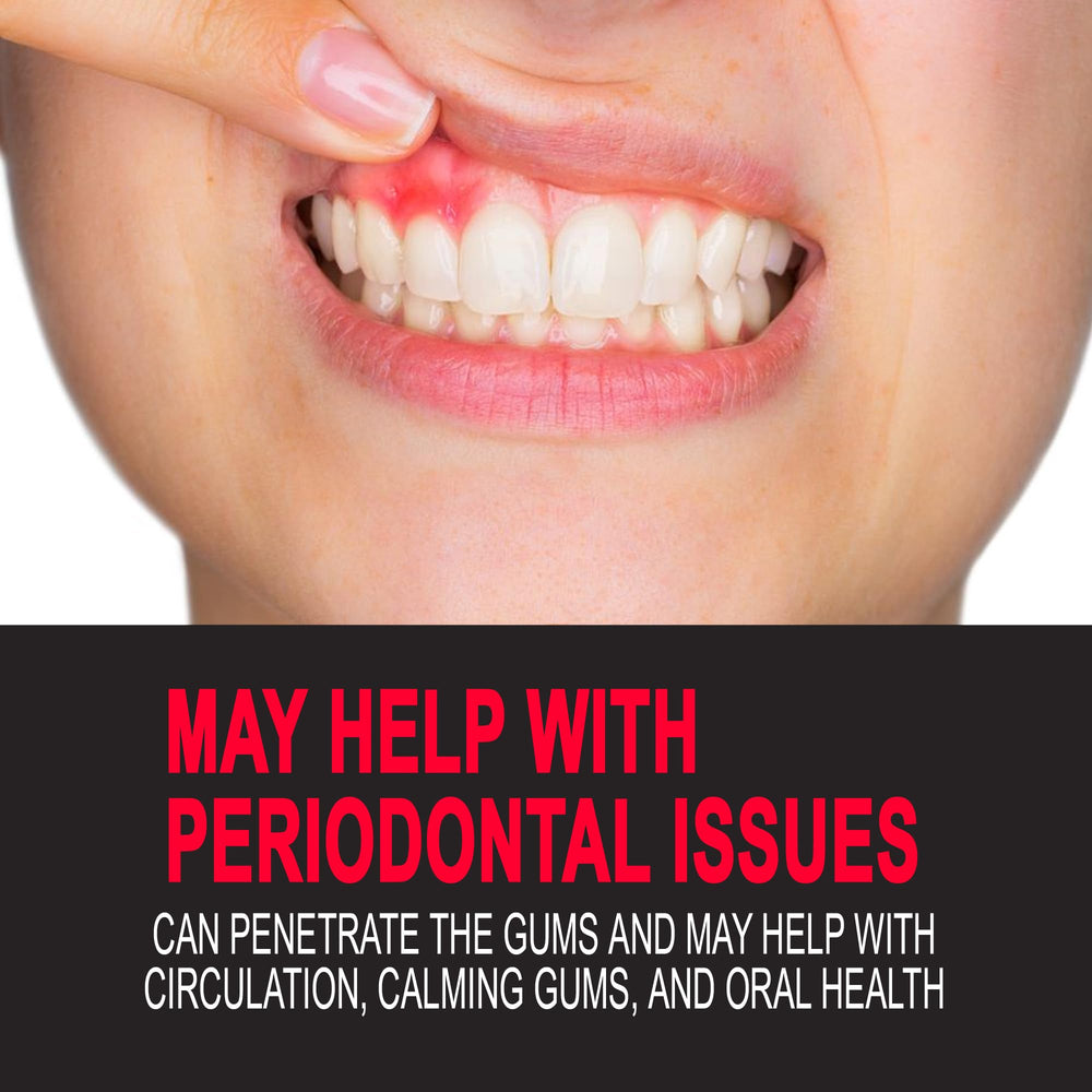 Starlite Smile closeup shows 635nm red LEDs delivering targeted gum and teeth care.