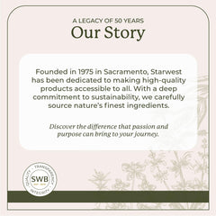 Starwest vanilla powder stored in a cool, dry place for freshness.