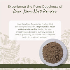Starwest Kava Kava Root Powder close-up texture, fine grind ready for quick mixing.
