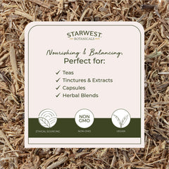 Starwest Botanicals nettle root tea infusion ready for a comforting herbal brew.