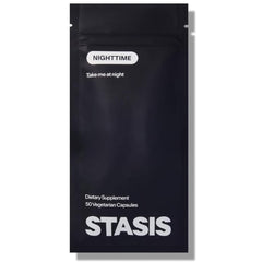 STASIS Nighttime bottle front view for a calming bedtime routine