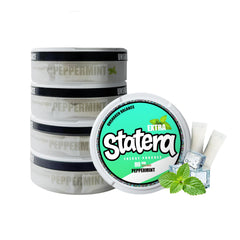 Statera energy pouches exterior can, convenient on-the-go energy in a 5-pack.