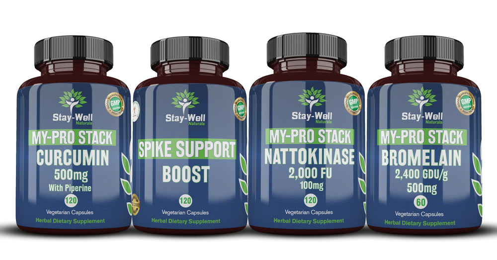 Stay-Well Naturals Spike Support bottle label highlighting heart-supporting ingredients.