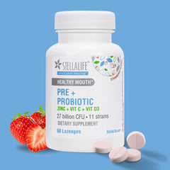 StellaLife probiotic lozenge with 27B CFU for robust oral presence