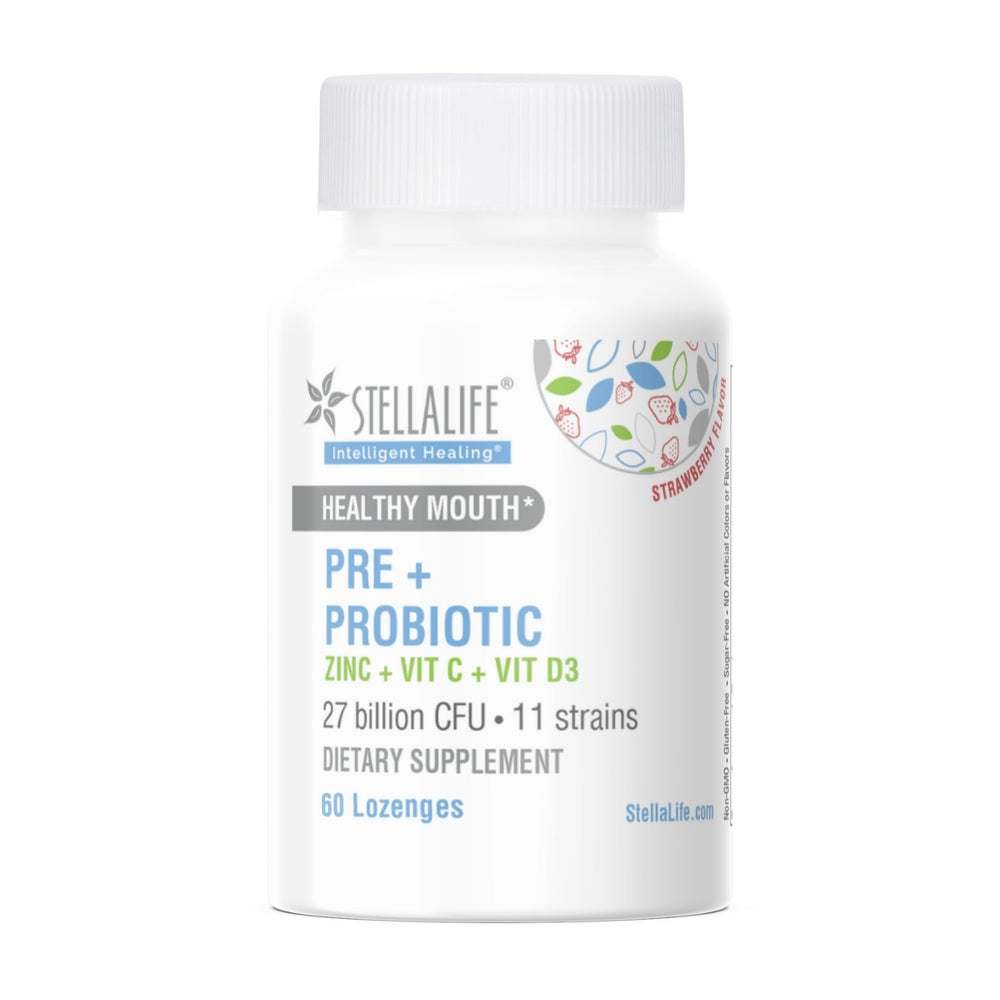 StellaLife probiotic lozenge dissolves in five minutes for quick oral contact