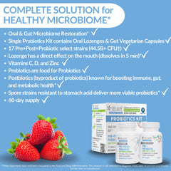 StellaLife Probiotics Oral Lozenges, dissolving in 5 minutes for fast oral support.