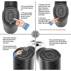 Stellamist Mini Massage Gun USB-C charging in action for convenient power on the go.