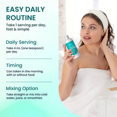 STELLAR Liposomal Glutathione liquid dropper shows easy daily dosing.