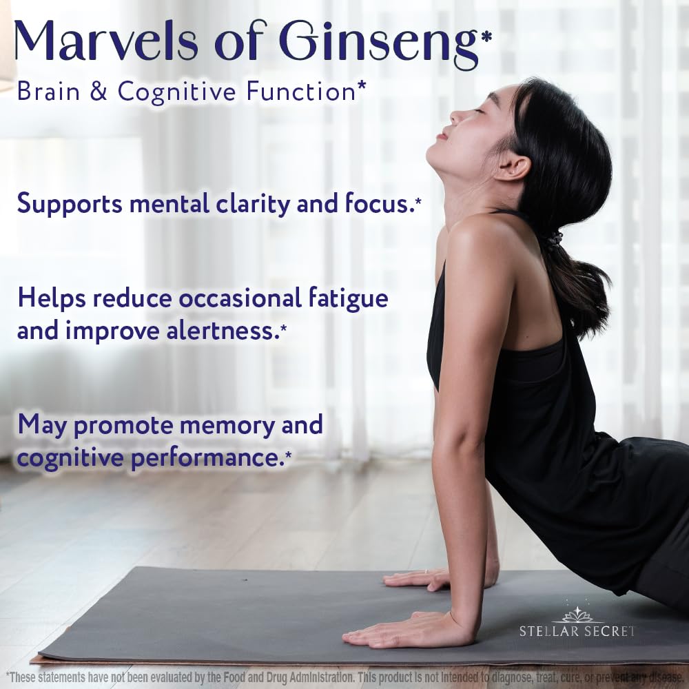 Stellar Secret Korean Red Ginseng gummies immune support label indicates immune health benefit