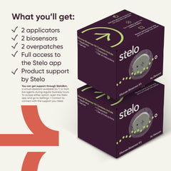 Stelo integrates with Apple Health Google Health Connect and Oura