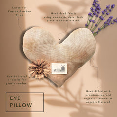 Stillnus organic lavender and flaxseed filling close-up emphasizes a soothing weighted feel.