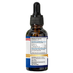 Stirling Berry flavored hemp oil packaging emphasizing natural taste.
