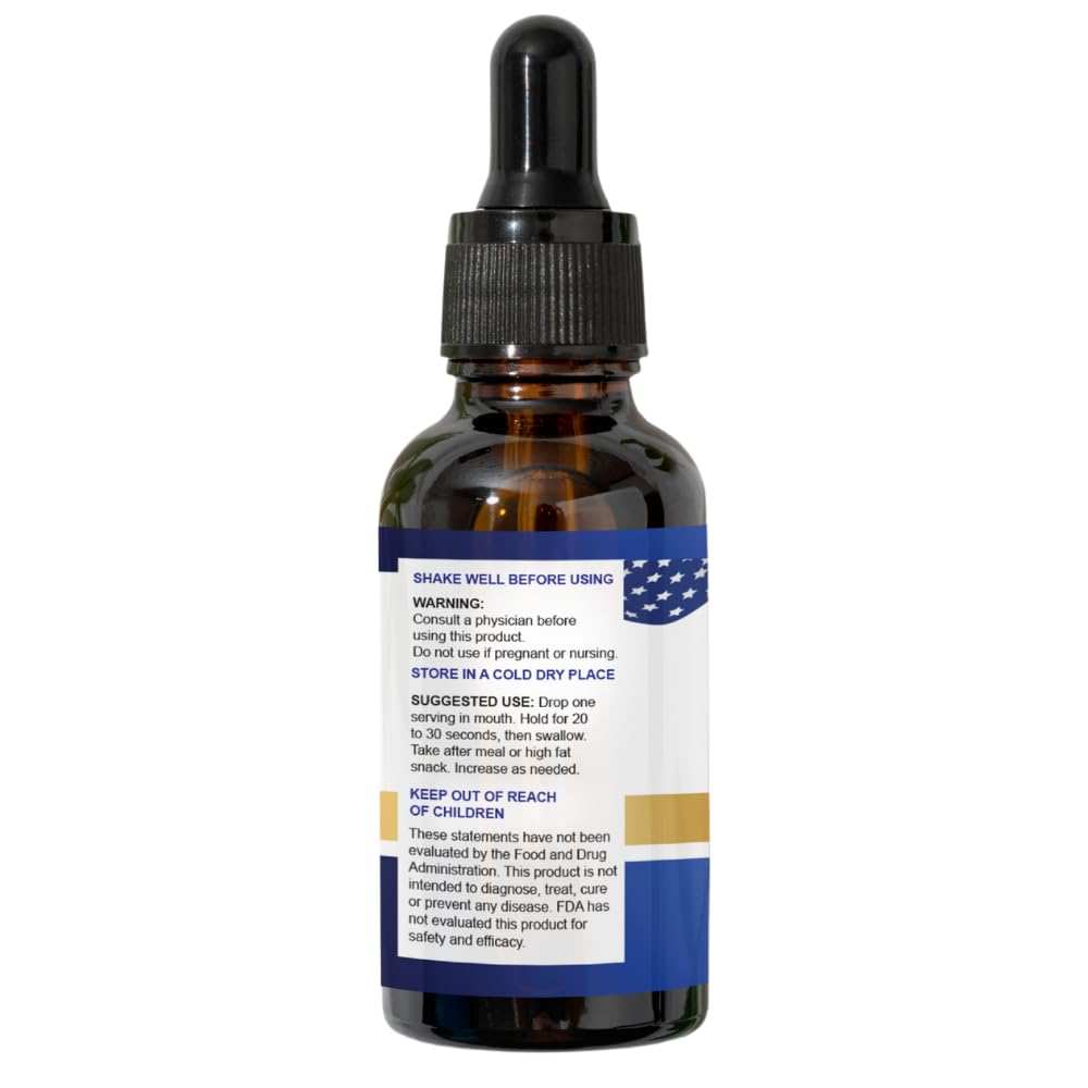 Stirling Hemp Oil daily use drops ready for morning and night.