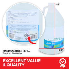 Stock Your Home refill for automatic dispensers, fragrance-free and alcohol-free formula.