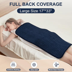 Stofiro heating pad with crystal fleece delivers soft, breathable warmth