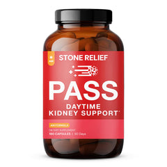 Stone Relief Daytime bottle front labeled for daytime urinary support.