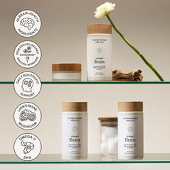 Stonehenge Health Dynamic Brain bottle pour illustrating convenient daily use.