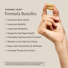 Stonehenge Health Dynamic Joint label close-up highlighting clean ingredients