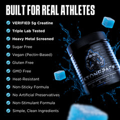 Stonepack Creatine Gummies vegan gluten-free seal appeals to dietary preferences.